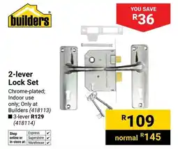 Builders Warehouse Builders 2-lever Lock Set offer