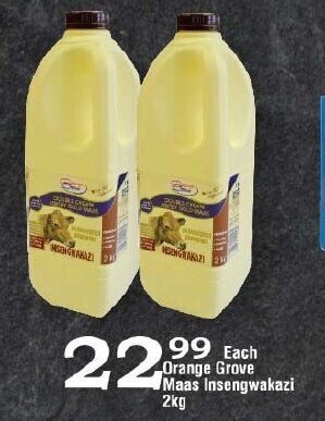 Oxford Freshmarket Orange Grove Maas Insengwakazi 2kg offer