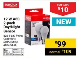Builders Warehouse Eurolux 12W A60 Day/ Night Sensor offer