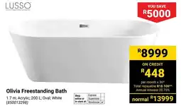 Builders Warehouse Lusso Olivia Freestanding Bath offer