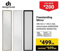 Builders Warehouse Design House Freestanding Mirror offer
