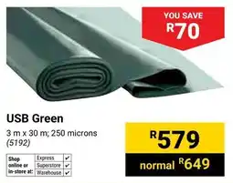 Builders Warehouse USB Green offer