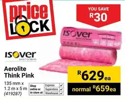 Builders Warehouse Isover Aerolite Think Pink offer