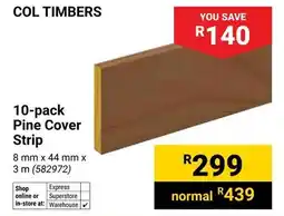 Builders Warehouse Col Timbers Pine Cover Strip offer