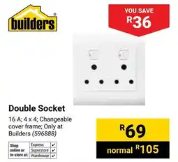 Builders Warehouse Builders Double Socket offer