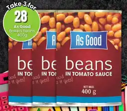 Super Save As Good Baked Beans offer