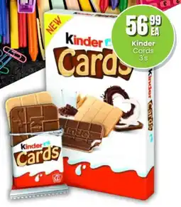 Super Save Kinder Cards offer