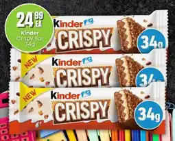 Super Save Kinder Crispy Bar offer