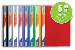 Super Save Marlin Quotation Folders offer