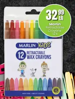 Super Save Marlin Retractable Crayons offer