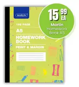 Super Save Marlin Homework Book A5 offer