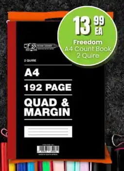 Super Save Freedom A4 Count Book 2 Quire offer