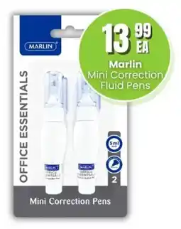 Super Save Marlin Mini Correction Fluid Pens offer