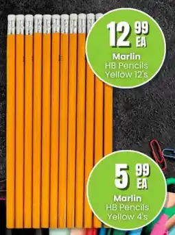 Super Save Marlin HB Pencils Yellow offer