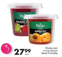 Save Rhodes Jam In Cup Apricot/ Mixed Fruit offer