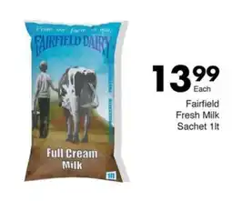Save Fairfield Fresh Milk Sachet offer