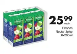 Save Rhodes Nectar Juice offer