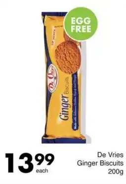 Save De Vries Ginger Biscuits offer