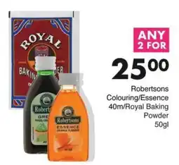 Save Robertsons Colouring/ Essence/ Royal Baking Powder offer