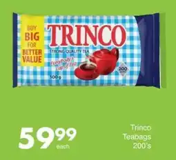 Save Trinco Teabags offer
