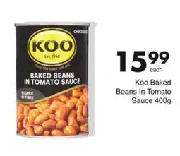 Save Koo Baked Beans In Tomato Sauce offer