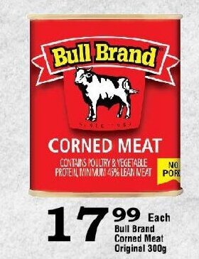 Bull Brand Corned Meat Original 300g