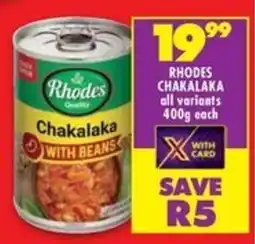 Shoprite Rhodes Chakalaka offer