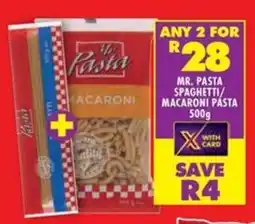 Shoprite Mr. pasta spaghetti/ macaroni pasta offer