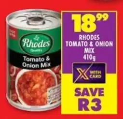 Shoprite Rhodes Tomato & Onion Mix offer