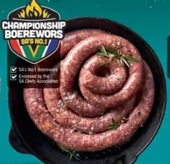 Checkers Hyper Championship Boerewors offer