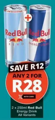 Checkers Hyper Red Bull Energy Drink All Variants offer