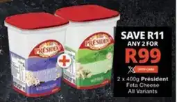 Checkers Hyper Président Feta Cheese All Variants offer