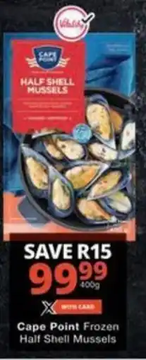 Checkers Hyper Cape Point Frozen Half Shell Mussels offer