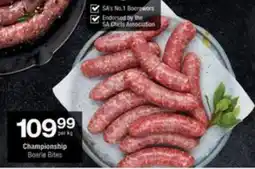 Checkers Hyper Championship Boerie Bites offer