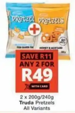 Checkers Hyper Truda Pretzels All Variants offer