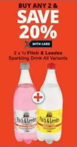 Checkers Hyper Fitch & Leedes Sparkling Drink All Variants offer