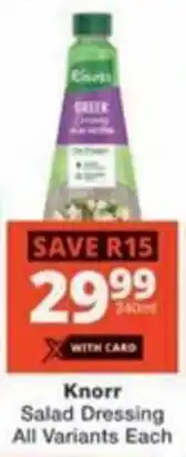 Checkers Hyper Knorr Salad Dressing All Variants offer