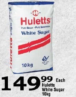 Oxford Freshmarket Huletts White Sugar 10kg offer