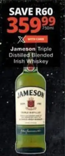 Checkers Hyper Jameson Triple Distilled Blended Irish Whiskey offer
