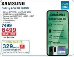 Incredible Connection Samsung Galaxy A36 5G 128GB offer