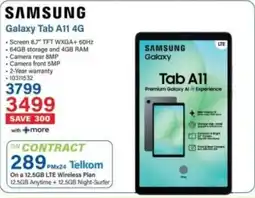 Incredible Connection Samsung Galaxy Tab A11 4G offer
