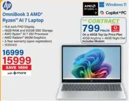 Incredible Connection HP OmniBook 3 AMD Ryzen AI 7 Laptop offer