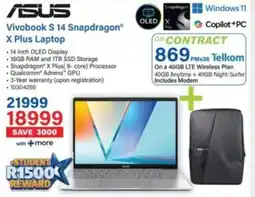 Incredible Connection ASUS Vivobook S 14 Snapdragon X Plus Laptop offer
