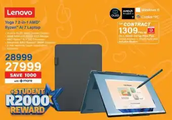 Lenovo Yoga 7 2-in-1 AMD Ryzen AI 7 Laptop