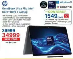 Incredible Connection HP OmniBook Ultra Flip Intel Core Ultra 7 Laptop offer
