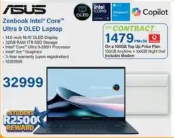 Incredible Connection ASUS Zenbook Intel Core Ultra 9 OLED Laptop offer