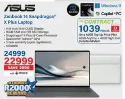 Incredible Connection ASUS Zenbook 14 Snapdragon X Plus Laptop offer