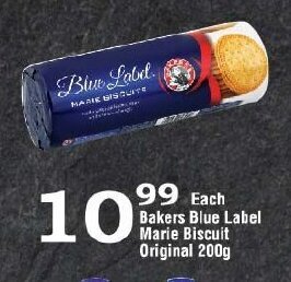 Oxford Freshmarket Bakers Blue Label Marie Biscuits Original 200g offer