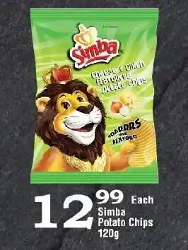Oxford Freshmarket Simba Potato Chips 120g offer