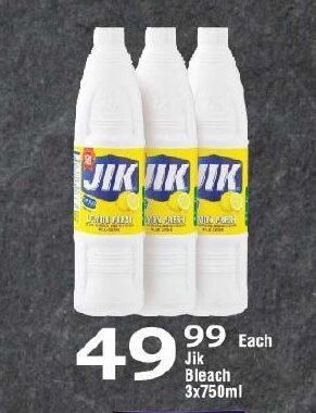 Oxford Freshmarket Jik Bleach 3x750ml offer